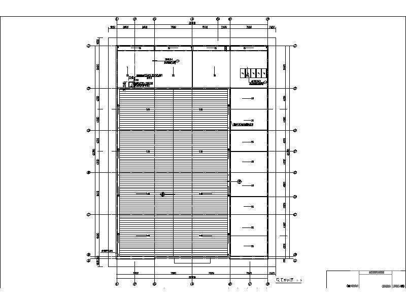 两层大学现代风格体艺馆CAD施工图纸精(多层建筑) - 5
