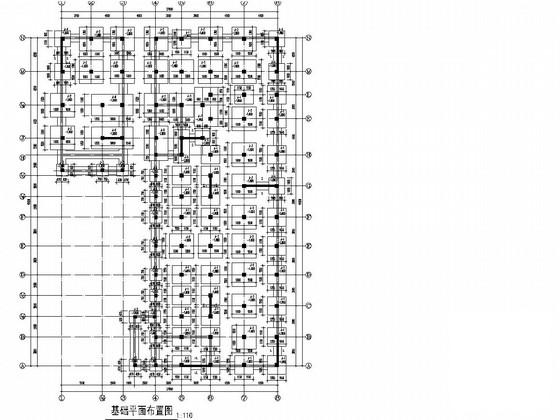 砌体结构商住楼结构CAD施工图纸（独立基础） - 1