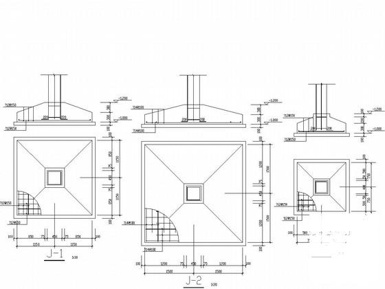 砌体结构商住楼结构CAD施工图纸（独立基础） - 2