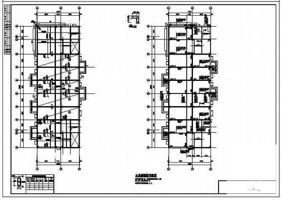 带夹层框剪结构住宅楼结构CAD施工图纸（梁板式筏形基础）(现浇钢筋混凝土) - 4