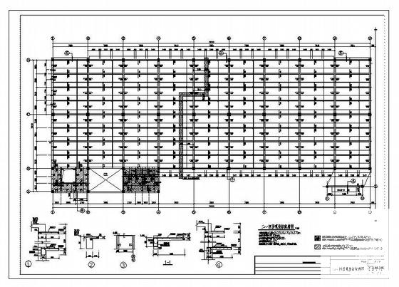 鞋业4层框架厂房结构CAD施工图纸(现浇钢筋混凝土) - 2
