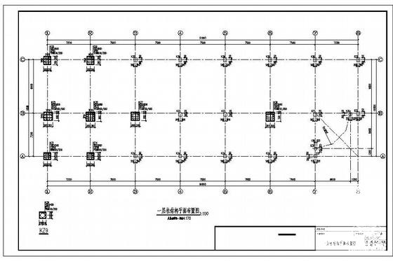 鞋业5层框架厂房结构CAD施工图纸(现浇钢筋混凝土) - 2