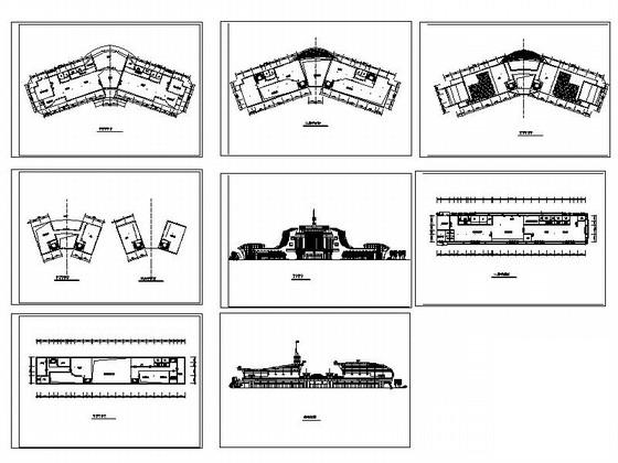 综合客运站建筑设计CAD施工图纸(平面图) - 5