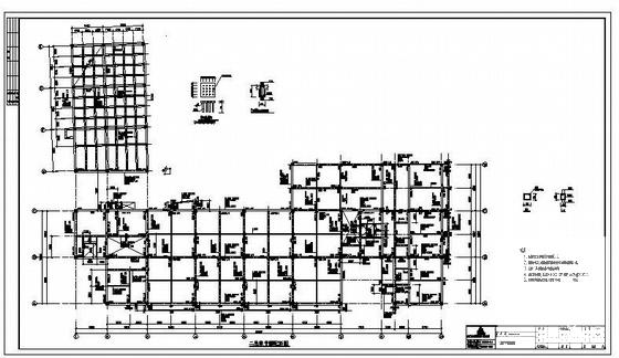 6层框架科研楼结构CAD施工图纸 - 2