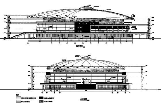 会城市大型体育馆建筑施工CAD图纸(平面布置图) - 4