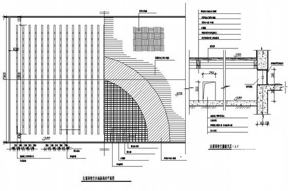 3层框架结构体育馆建筑施工CAD图纸 - 2