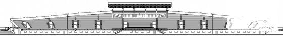 西北科技大学4层体育场建筑结构水暖电CAD施工图纸 - 1