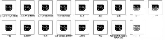 西北科技大学4层体育场建筑结构水暖电CAD施工图纸 - 3