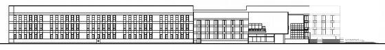 大学2层体育馆建筑CAD施工图纸 - 1