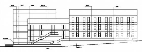 大学2层体育馆建筑CAD施工图纸 - 2