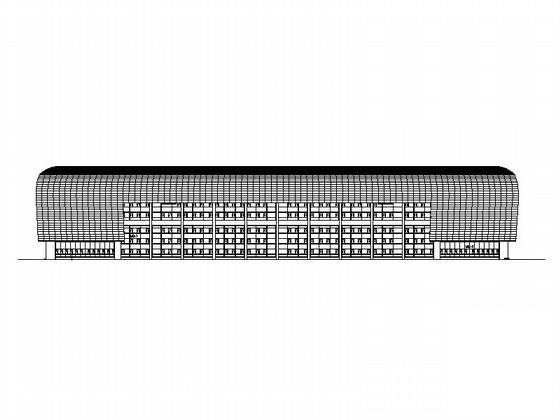 6层现代风格体育馆建筑CAD施工图纸 - 1