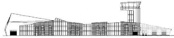 县旅游机场航站楼建筑方案设计CAD图纸 - 1