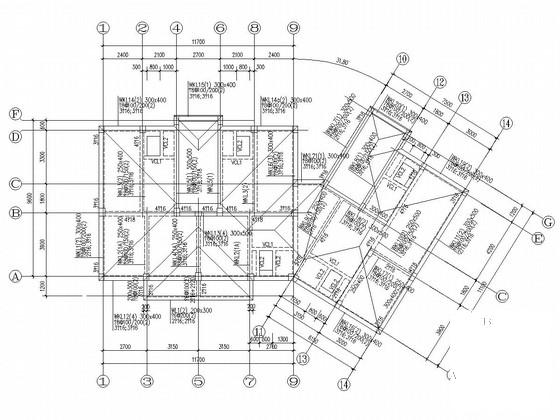 5层框架结构住宅楼结构CAD施工图纸（独立基础） - 3