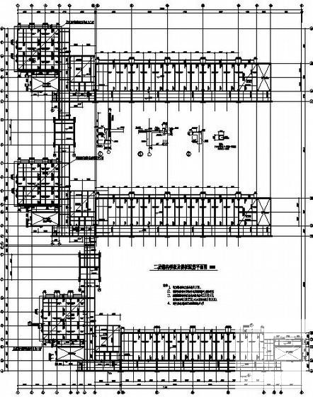 7度抗震框架中学教学楼结构CAD施工图纸（5层桩基础） - 1