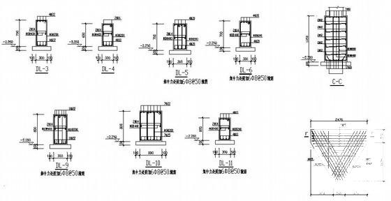 7度抗震框架中学教学楼结构CAD施工图纸（5层桩基础） - 4