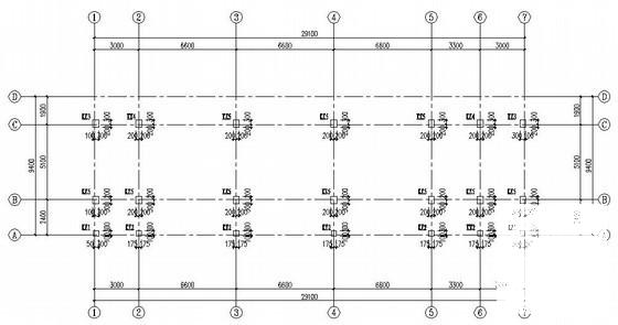 两层框架学生宿舍结构CAD施工图纸（独立基础） - 2