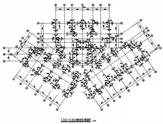 21层剪力墙住宅楼结构CAD施工图纸（7度抗震）(梁钢筋图) - 1