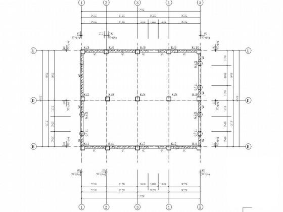 6层框架剪力墙结构商住楼结构CAD施工图纸（条形基础） - 2