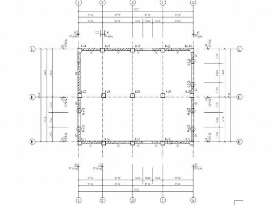 6层框架剪力墙结构商住楼结构CAD施工图纸（条形基础） - 2