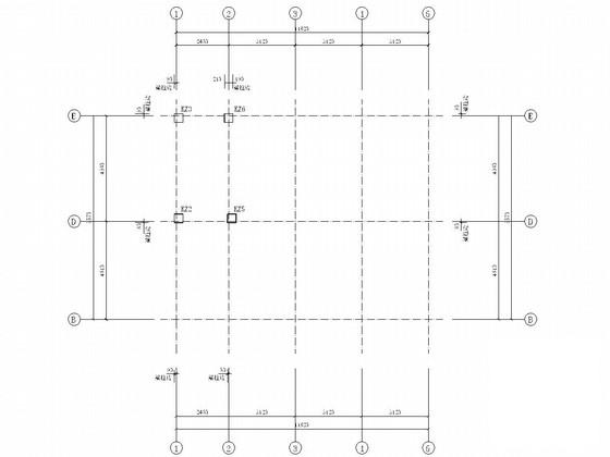 6层框架剪力墙结构商住楼结构CAD施工图纸（条形基础） - 4