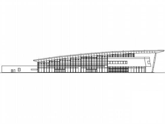 公路客运站建筑方案设计图纸（效果图纸）(混凝土框架) - 1