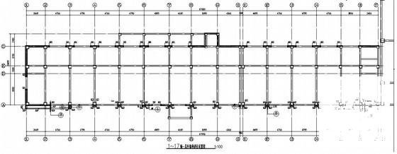 5层框架结构教学楼及风雨操场结构CAD施工图纸（桩基础） - 2