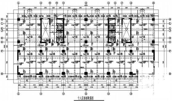 框剪结构住宅楼结构CAD施工图纸（18层筏板基础） - 3
