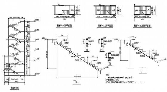 18层桩基础剪力墙结构住宅楼结构CAD施工图纸(平面布置图) - 4