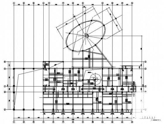 4层框架结构商务楼建筑结构CAD施工图纸 - 2