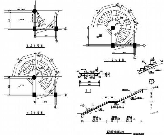 4层框架结构商务楼建筑结构CAD施工图纸 - 3