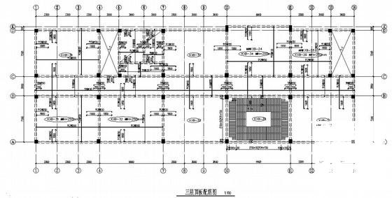 框架结构教学楼建筑结构CAD施工图纸（5层桩基础） - 1