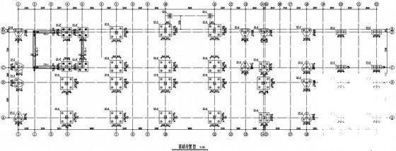 框架结构教学楼建筑结构CAD施工图纸（5层桩基础） - 3