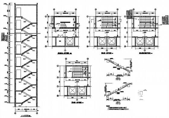 框剪结构住宅楼结构CAD施工图纸（18层筏板基础） - 4