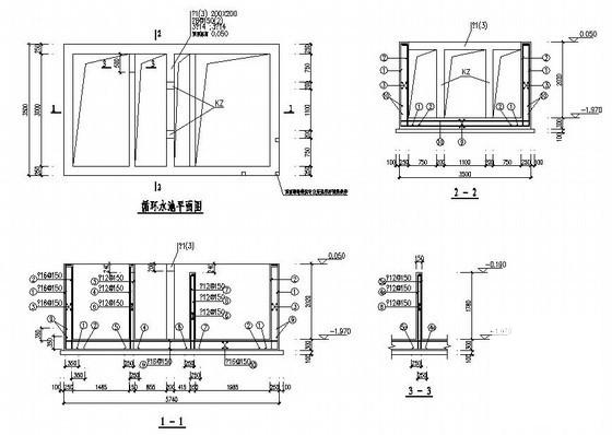 框架结构厂房结构CAD施工图纸（柱下独立基础）(平面布置图) - 2