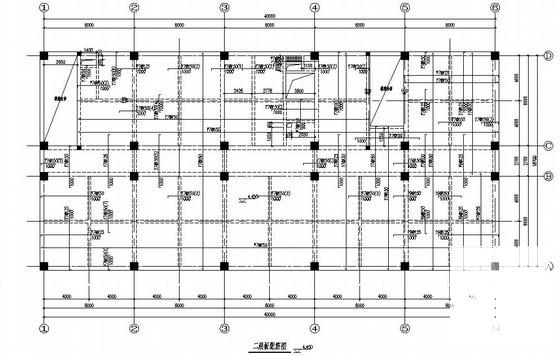 框架结构综合楼结构CAD施工图纸（5层桩基础） - 1