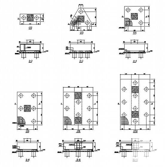 框架结构综合楼结构CAD施工图纸（5层桩基础） - 4