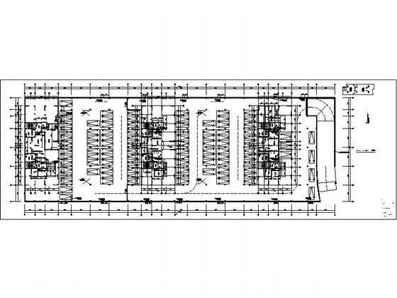 下2层停车库建筑CAD施工图纸(风井大样) - 3
