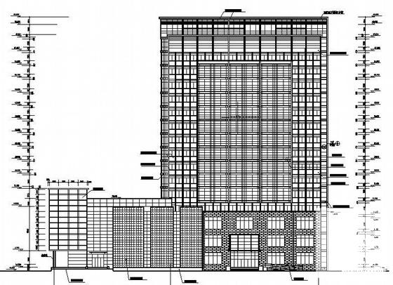 地质局16层综合楼建筑结构CAD施工图纸（条形基础独立基础） - 3