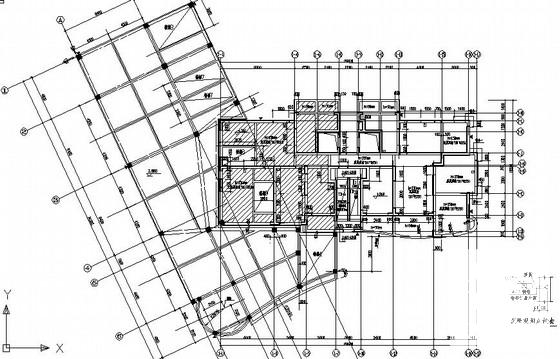 22层框架剪力墙结构住宅楼结构CAD施工图纸（桩基础） - 1