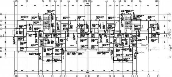 7度区剪力墙住宅结构CAD施工图纸（筏形基础）(边缘构件配筋) - 3