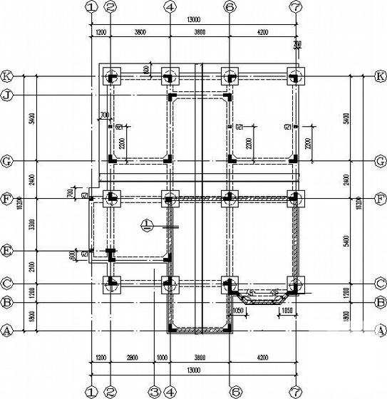 异形柱框架别墅结构CAD施工图纸(平法) - 3