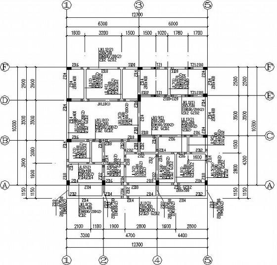 3层独立基础自建小户型住宅楼结构CAD施工图纸 - 2