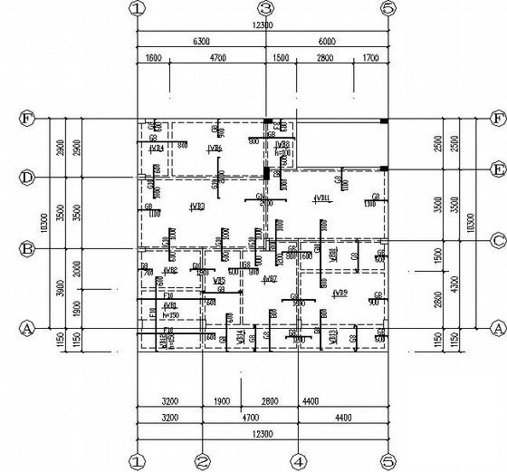 3层独立基础自建小户型住宅楼结构CAD施工图纸 - 3