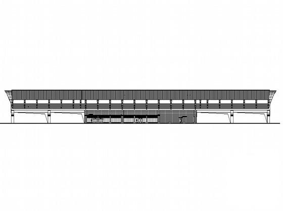 2层火车站建筑CAD施工图纸(轨道交通工程) - 1