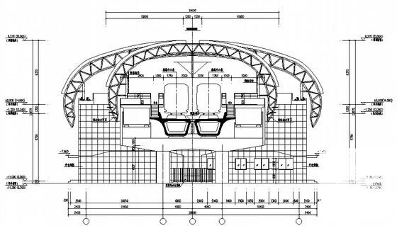 2层火车站建筑CAD施工图纸(轨道交通工程) - 2