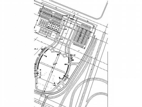 3层市级圆顶体育馆建筑施工CAD图纸（知名设计院）(混凝土框架) - 3