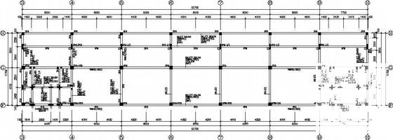 工业园区产品陈列室框架结构CAD施工图纸 - 1