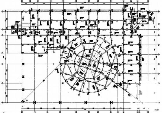 小学行政综合楼框架结构CAD施工图纸(地下室顶板) - 2
