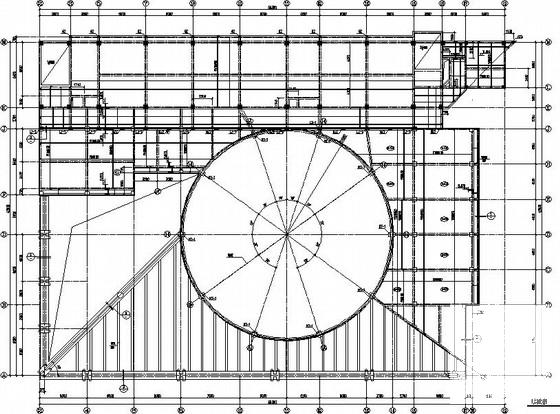 小学行政综合楼框架结构CAD施工图纸(地下室顶板) - 3