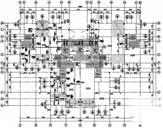 18层框架剪力墙结构住宅楼结构CAD施工图纸 - 1